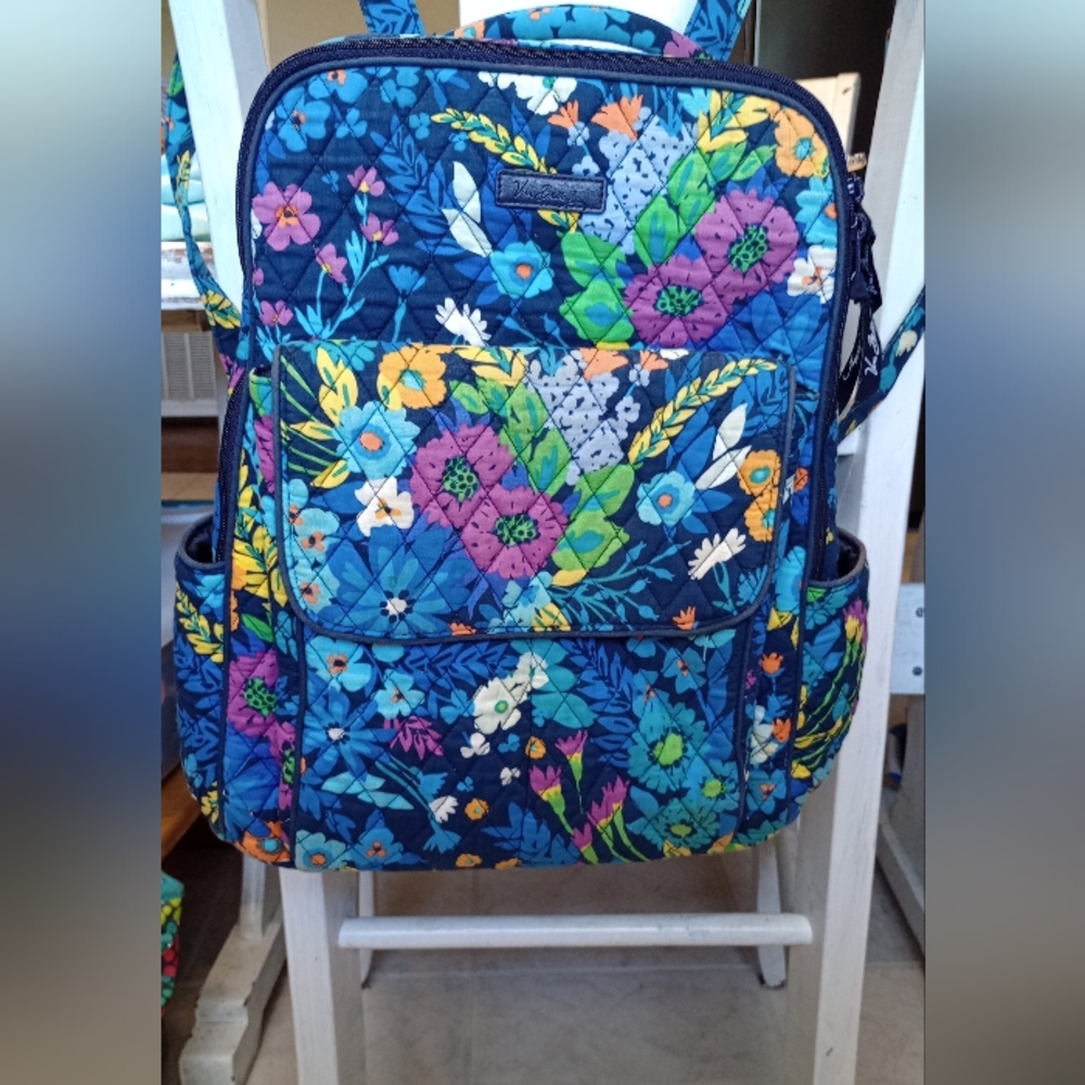 Vera Bradley Floral Blue Backpack